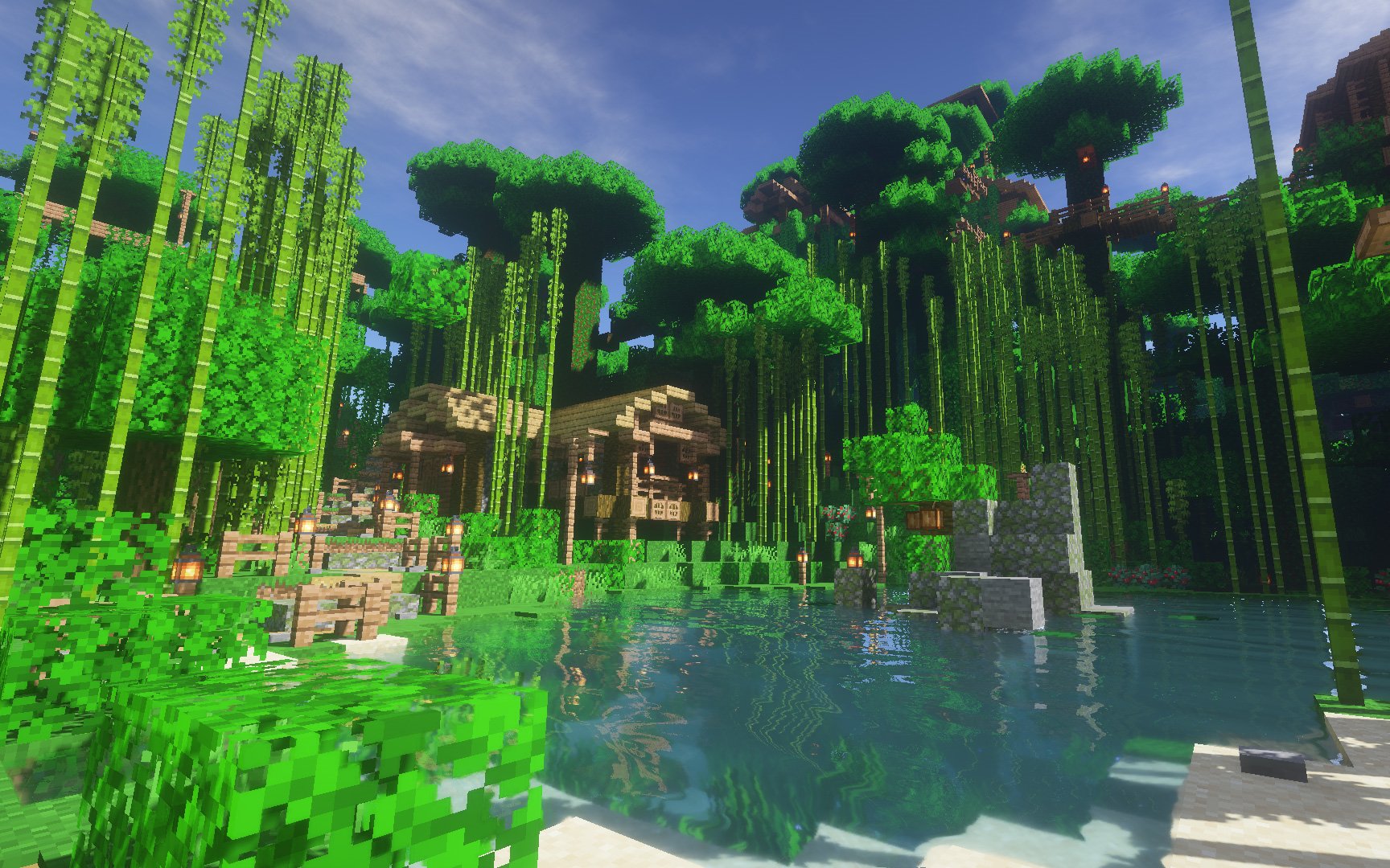 改建风景美如画的雨林小岛!#35柯基菌的minecraft1.