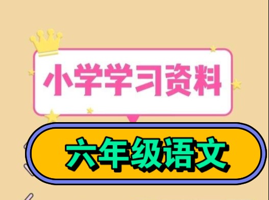 2024新教材部编版小学语文预习练习复习试卷资料六年级上册下册哔哩哔哩bilibili