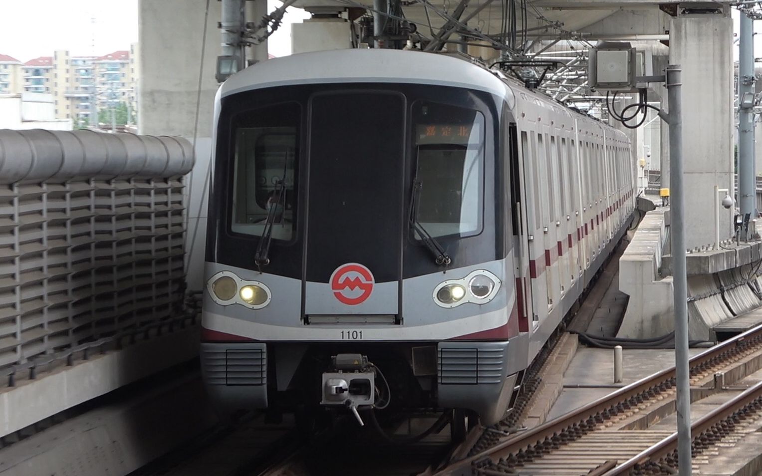 【上海地铁】奶咖元老11a01-1101下行进站[11号线][罗山路站]【2021.