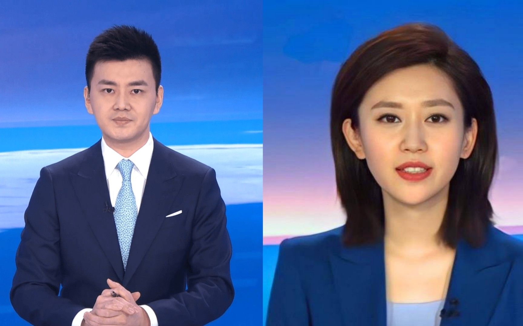 新闻联播创造历史,90后王音棋搭档80后严於信,首次合体播报