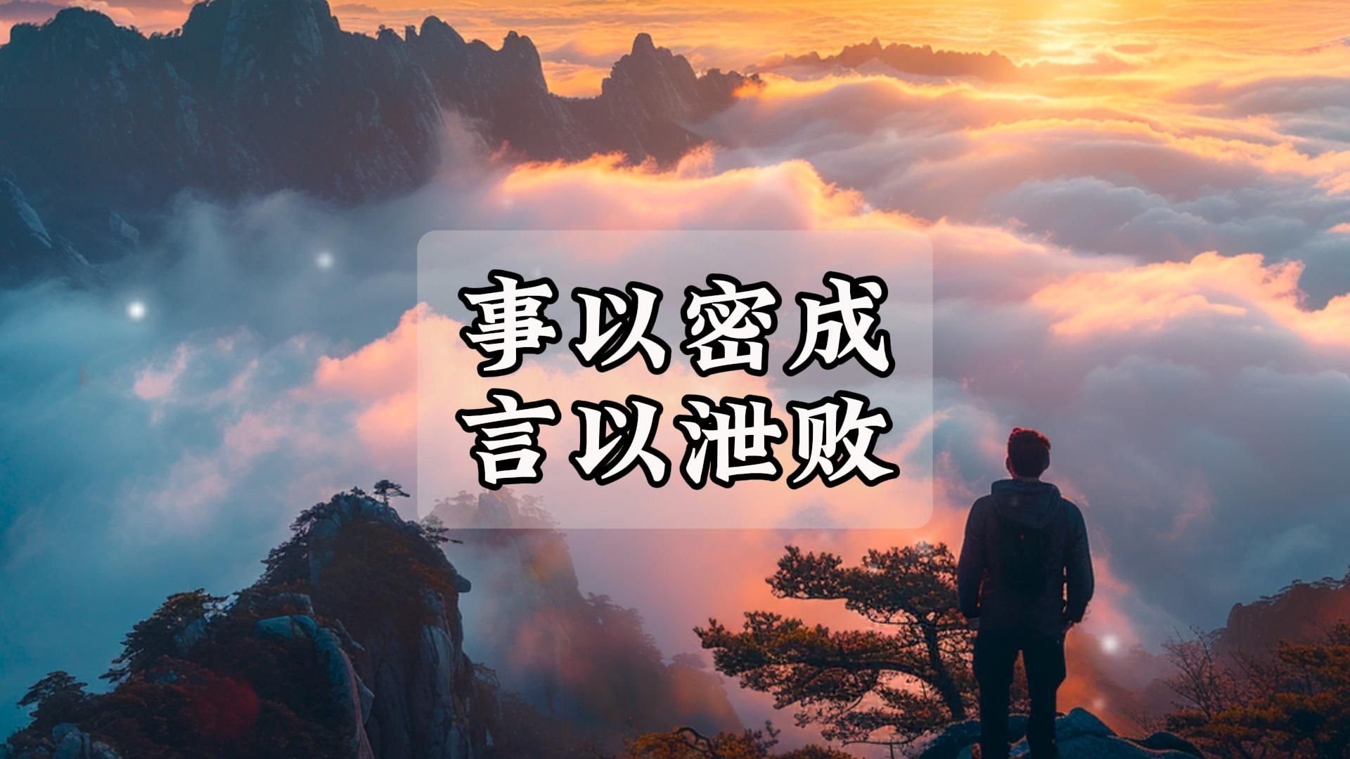 智者少言,贤者养神,事以密成,言以泄败 #良知天道 #国学智慧 #开悟