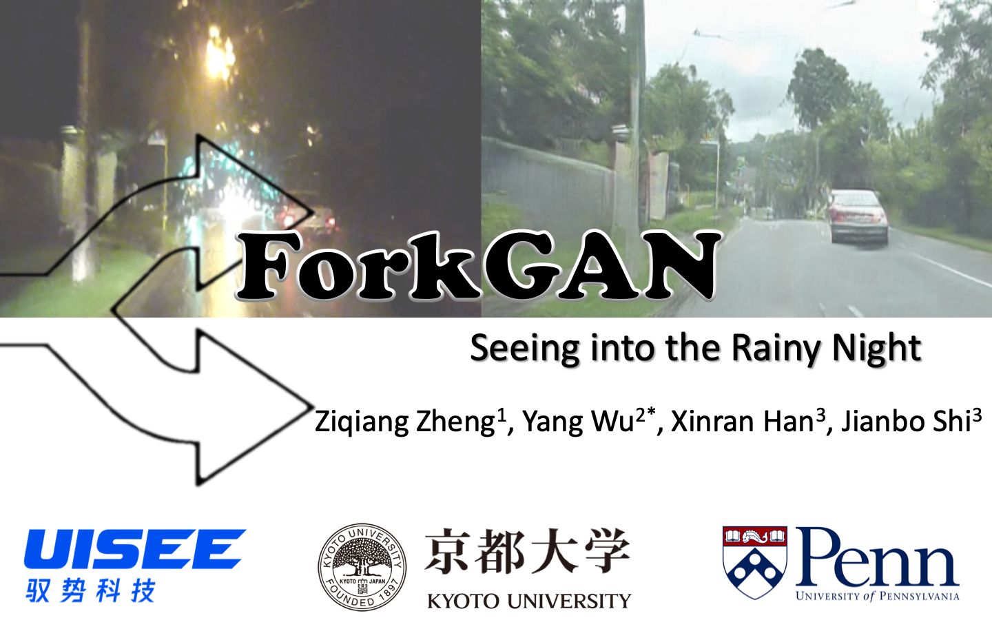 [图]ForkGAN: Seeing into the rainy night