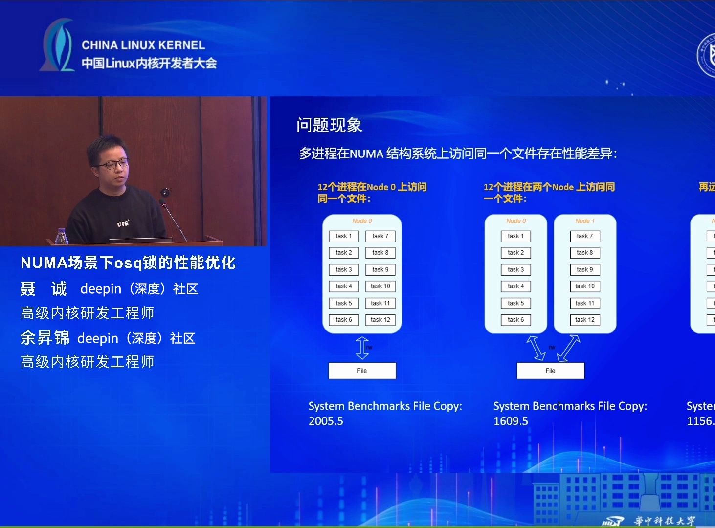 第19届中国 Linux 内核开发者大会,deepin(深度)社区《NUMA场景下osq锁的性能优化》技术分享哔哩哔哩bilibili