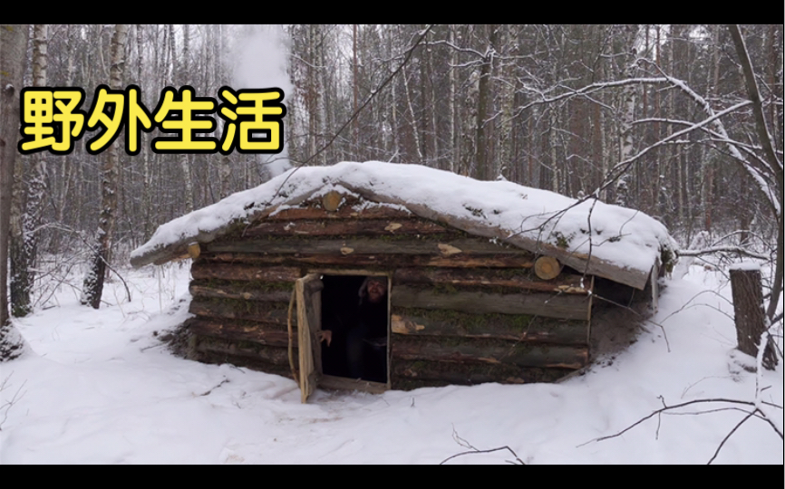 [图]诺克花费一年时间 在野外给自己搭建了地下庇护所