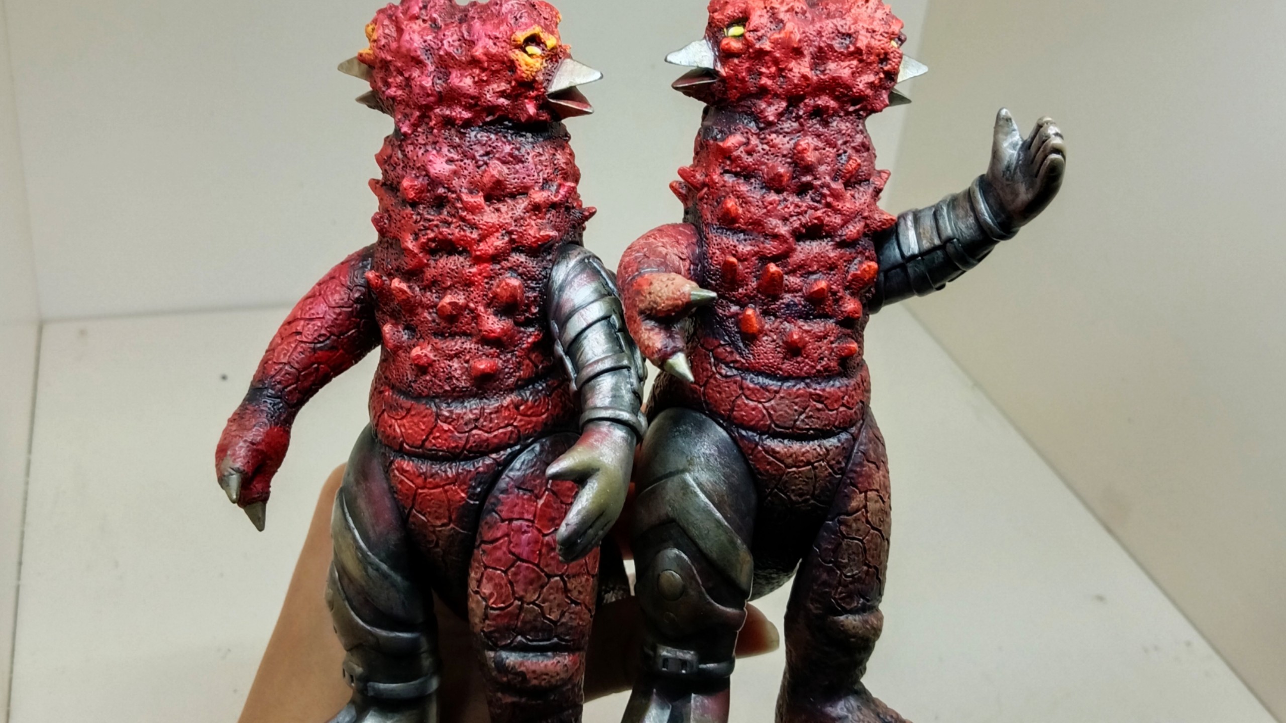 重涂软胶,改造庞顿,机械庞顿,赛文奥特曼怪兽17cm软胶重涂,展示交流