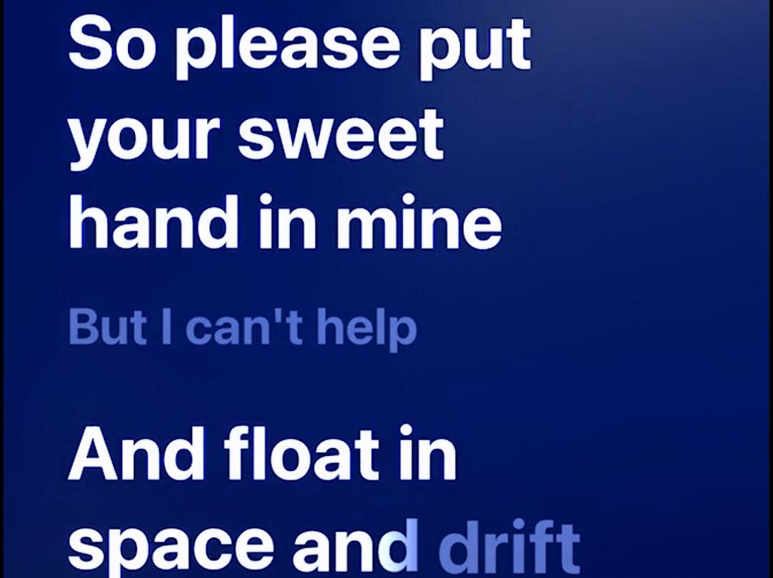 音乐分享：Ladies and gentlemen we are floating in space