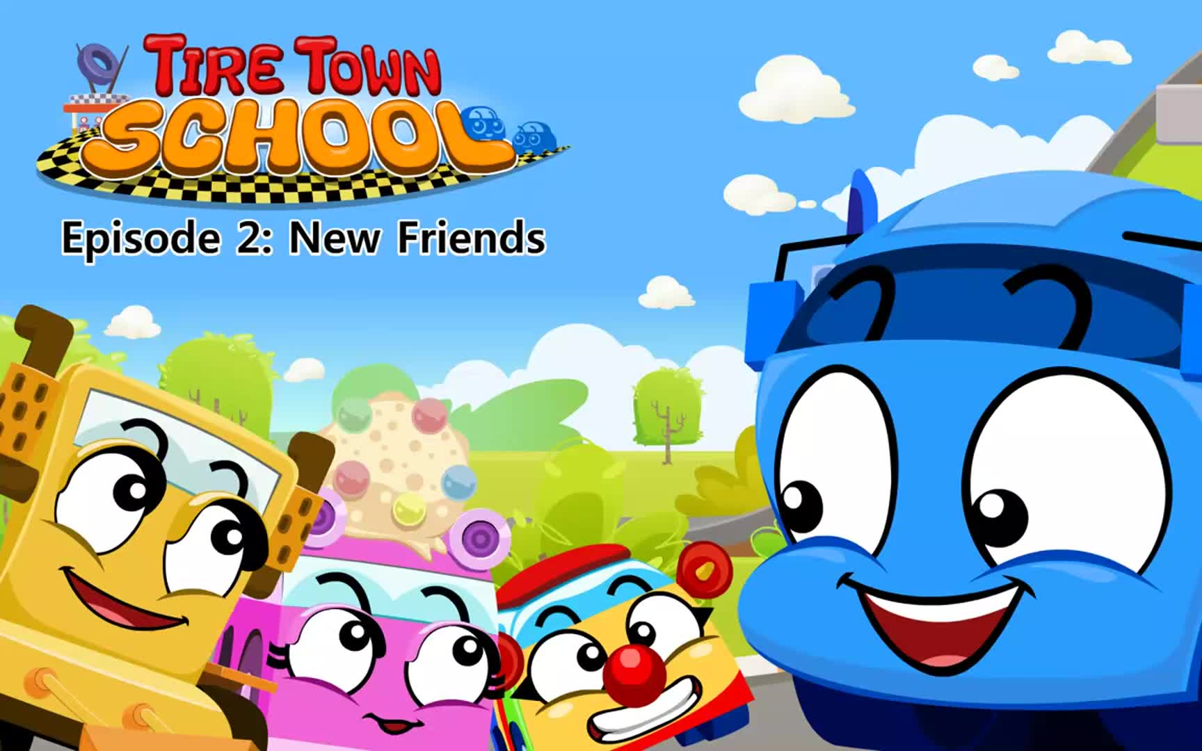 4800集英语分级动画片 litte fox系列第一阶 tire town school 汽车