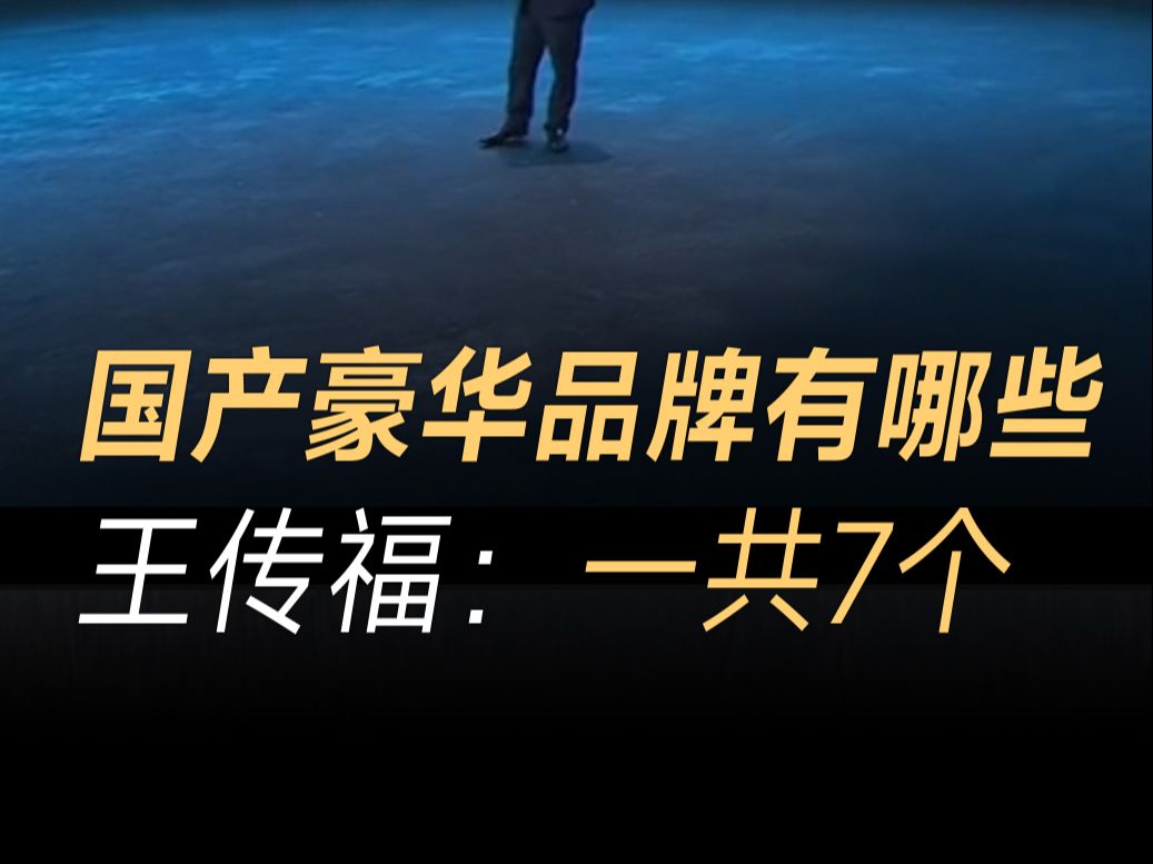 中国豪华汽车品牌有哪些?王传福给出答案,一共7个哔哩哔哩bilibili