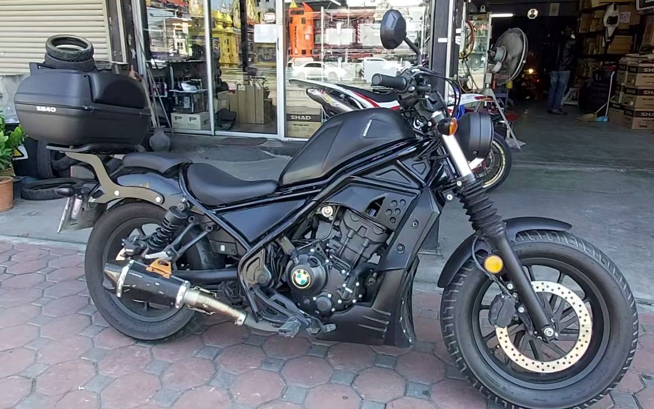 本田cm300加装尾箱效果