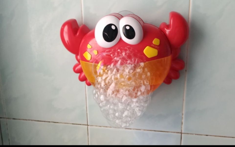 老醋螃蟹吐泡泡沐浴机开箱