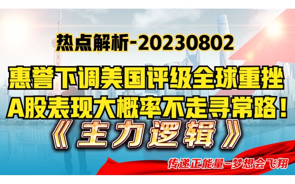 热点解析惠誉下调美国评级,全球股市重挫,A股或有不寻常表现?哔哩哔哩bilibili