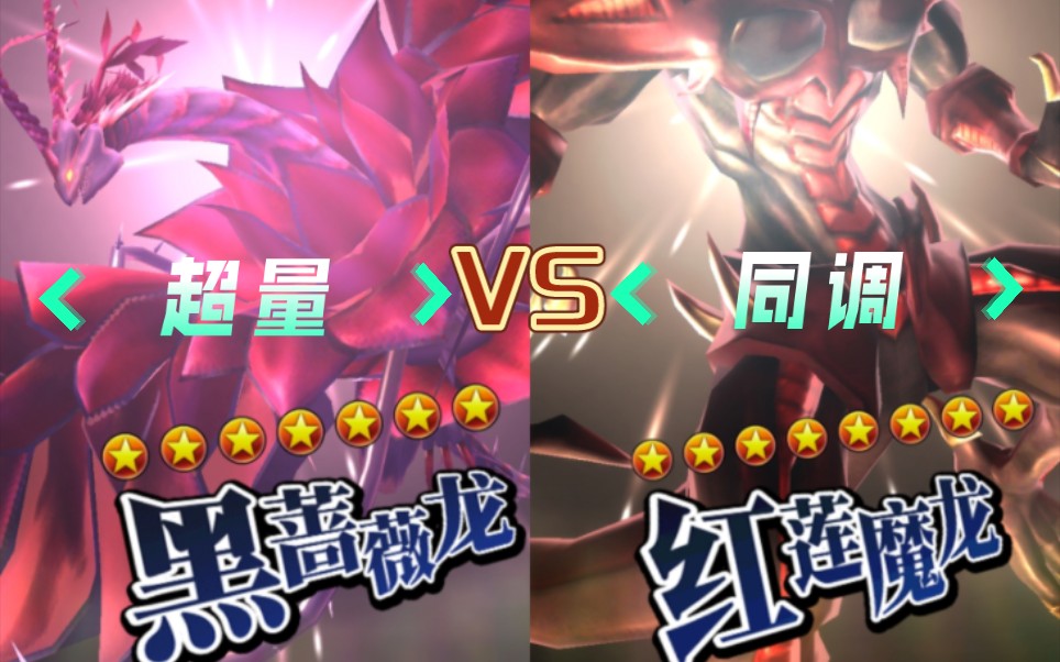 【游戏王决斗链接国服】超量花龙vs同调魔龙