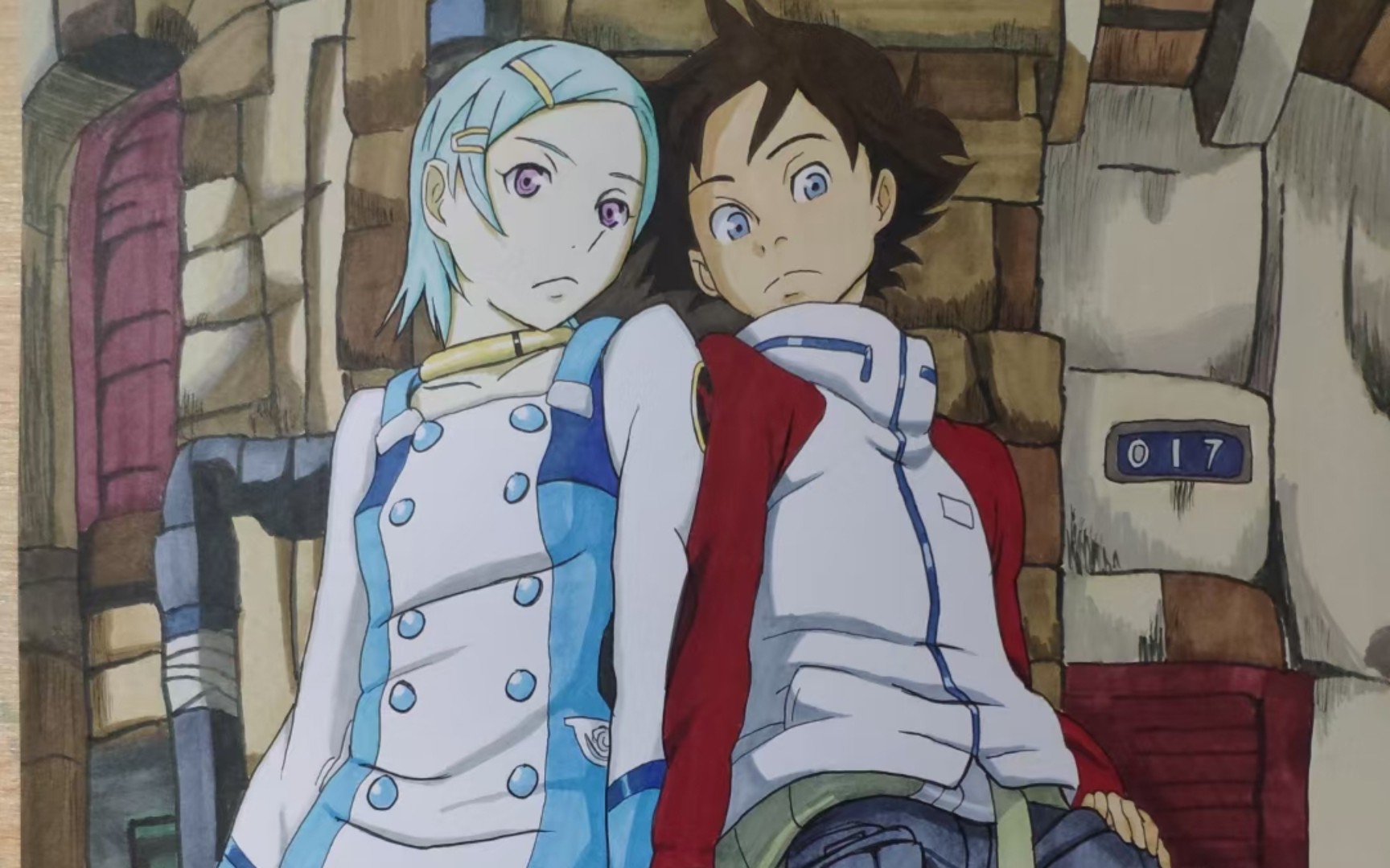 交响诗篇 优莱卡与兰顿——马克笔临摹