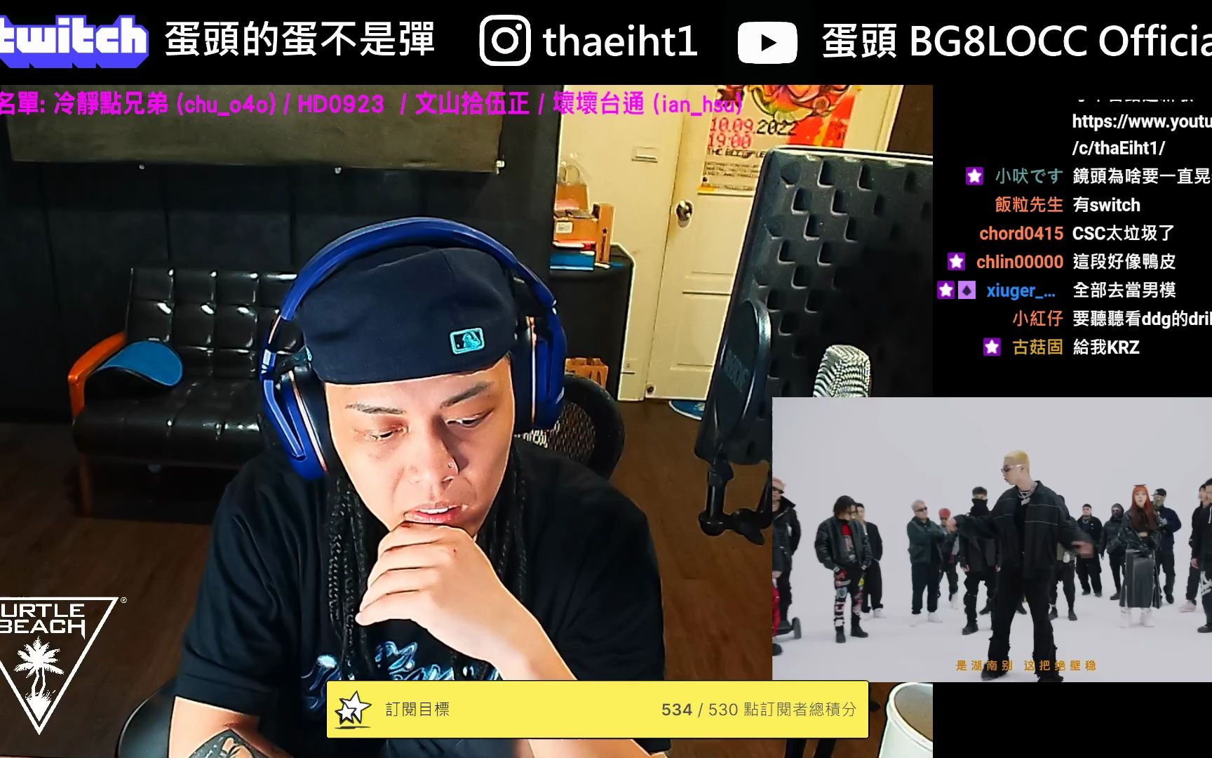 [图]台灣歌手 蛋頭 reaction CSC CYPHER 2023