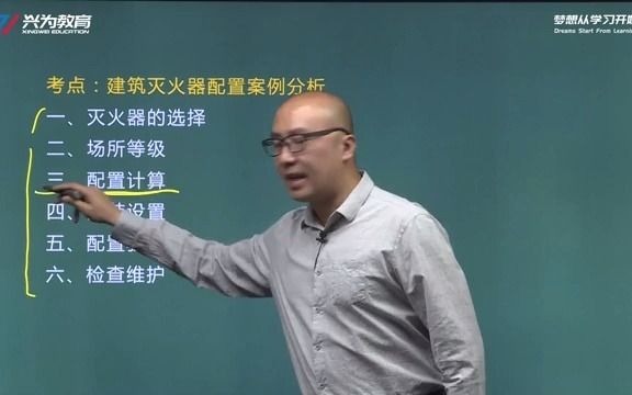 2019(48)第四十七讲 消防设施灭火器灭火器选择及配置级别计算案例分析(主讲:哔哩哔哩bilibili