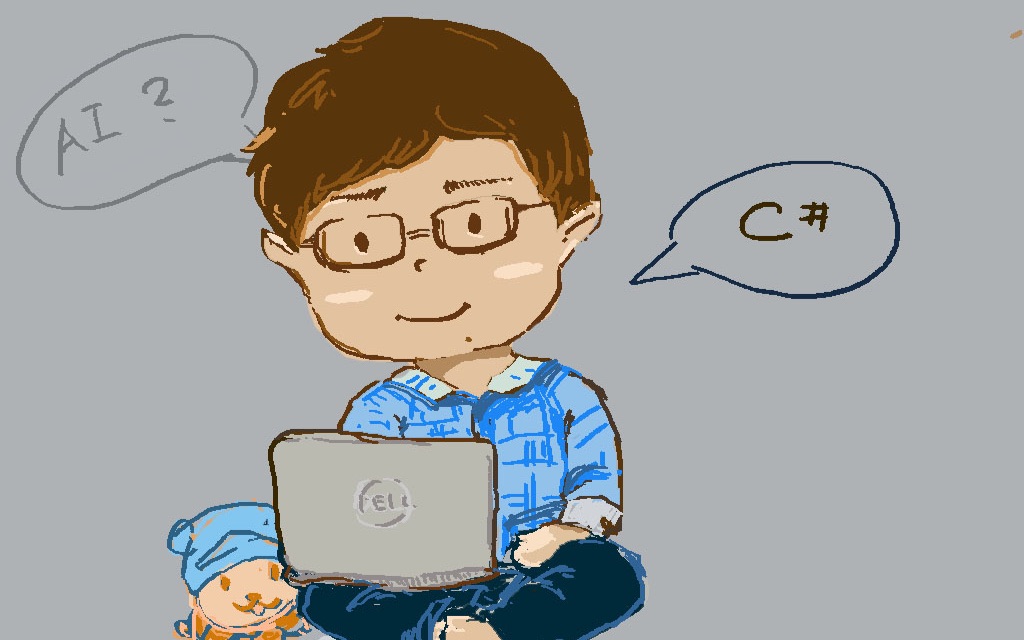 板绘〕画一个会写代码的小天使