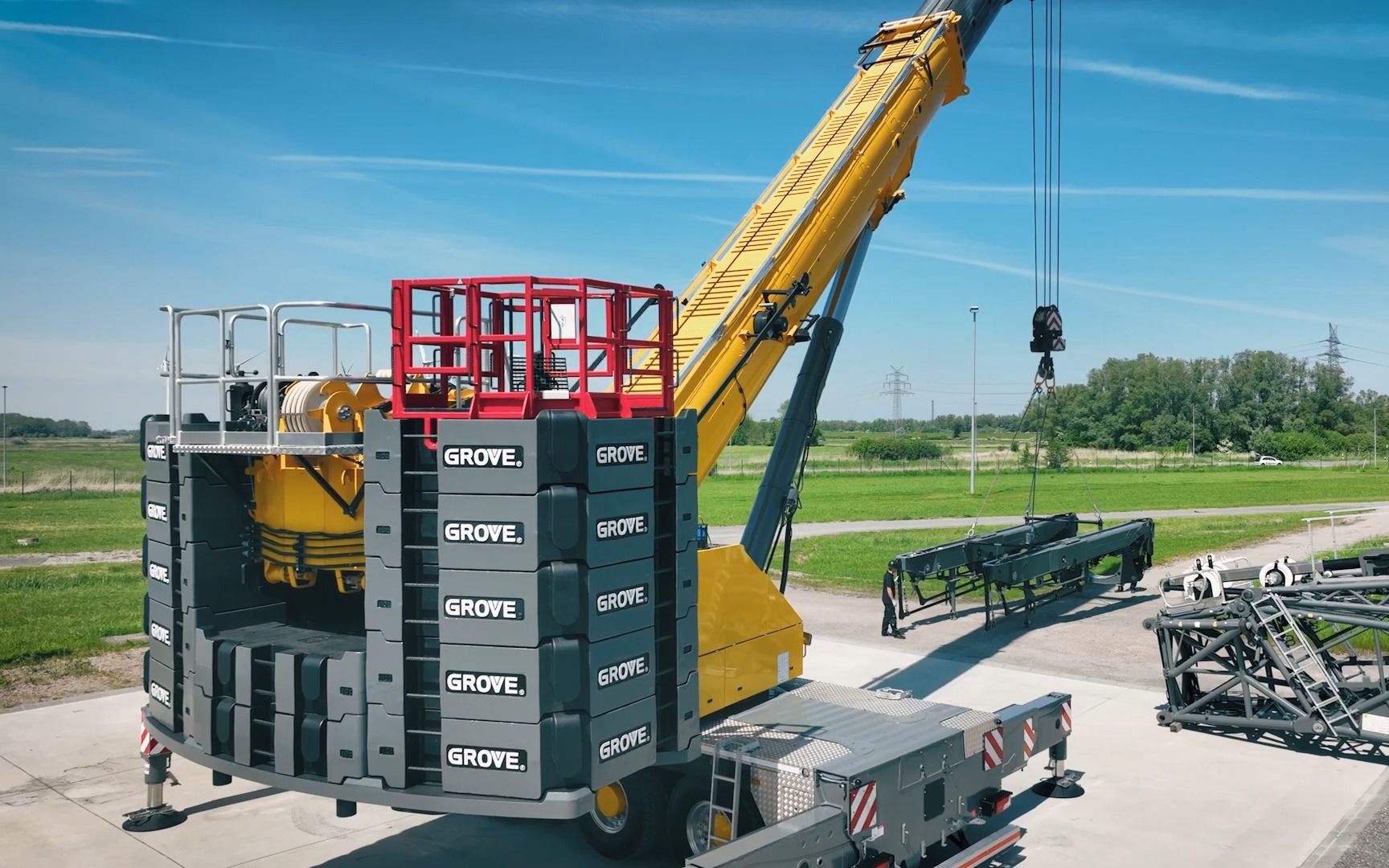 格鲁夫 grove gmk6400-1 全地面起重机 79m luffing jib