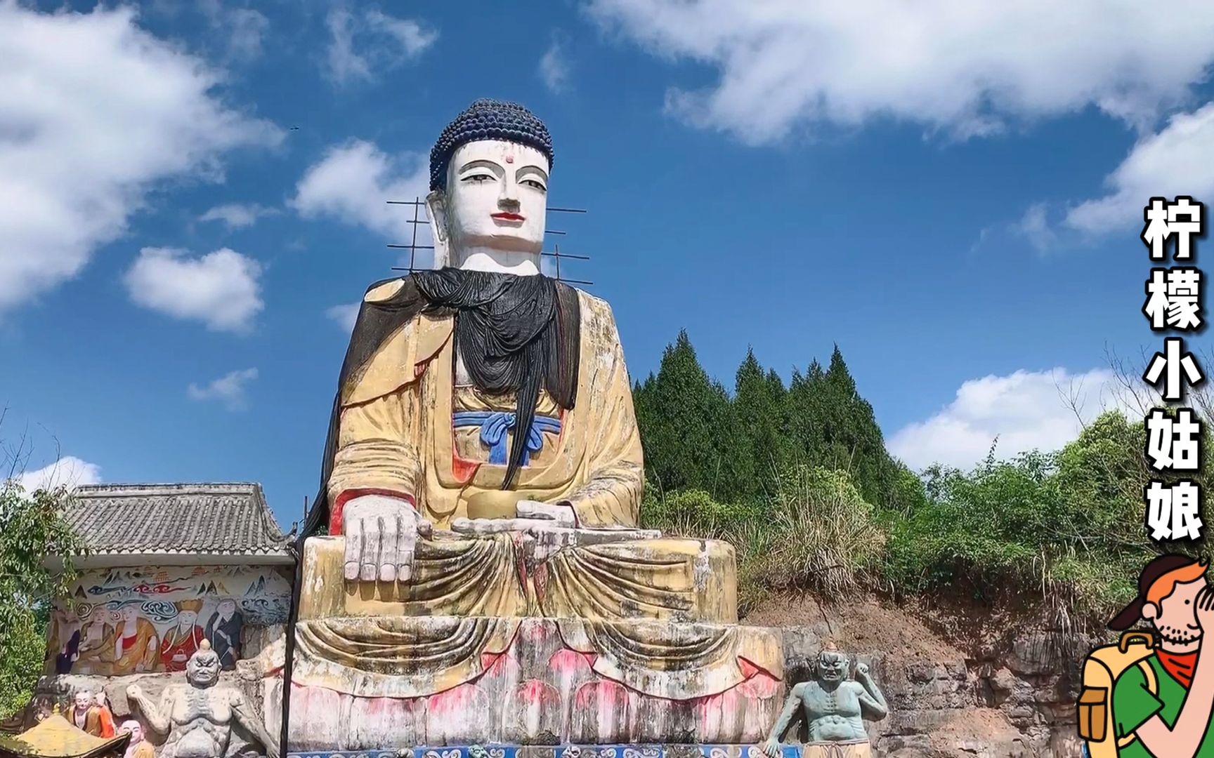 四川资阳安岳,山里发现一座大佛,比乐山大佛还好看