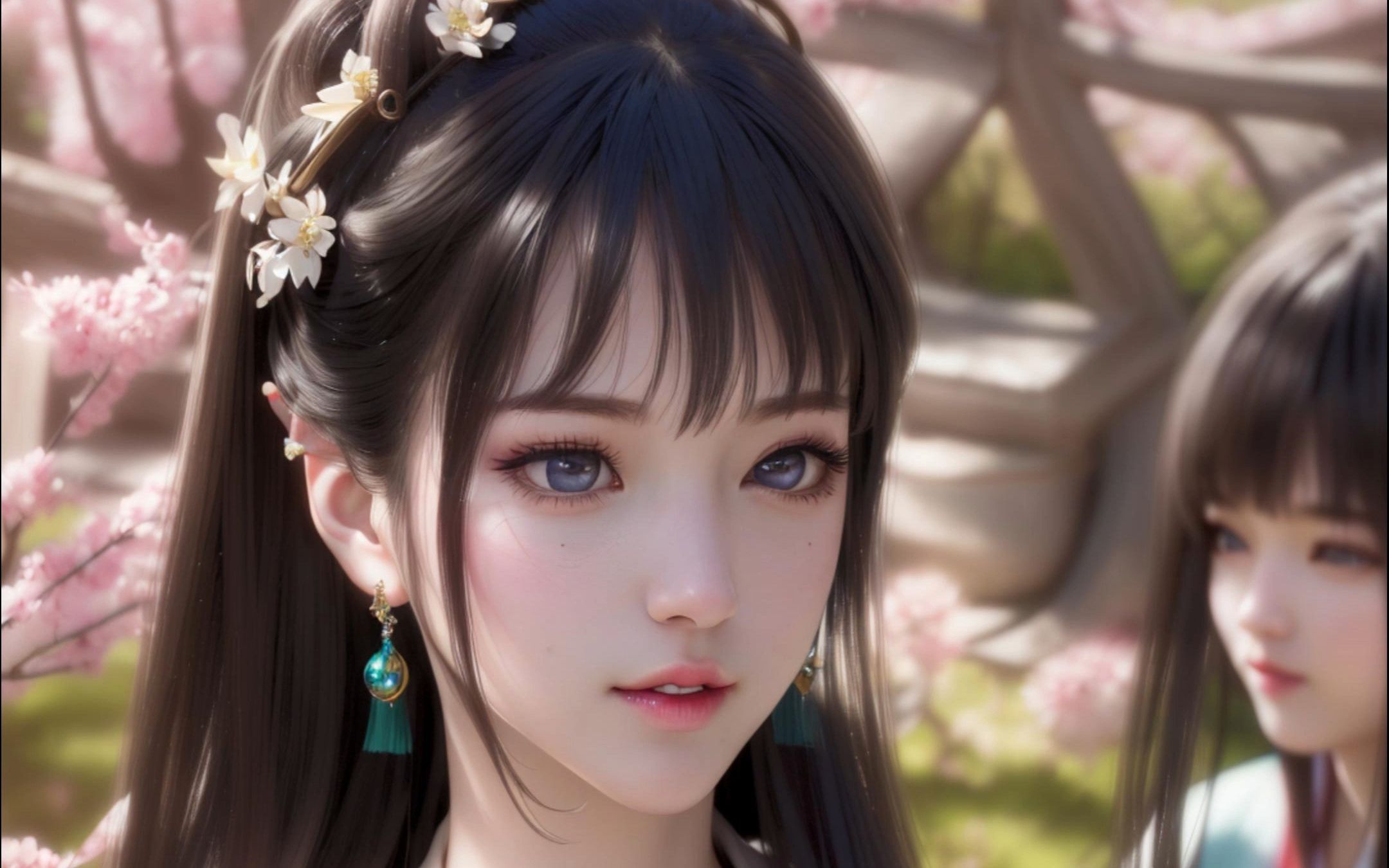 【ai绘画】古风女神-四季游景