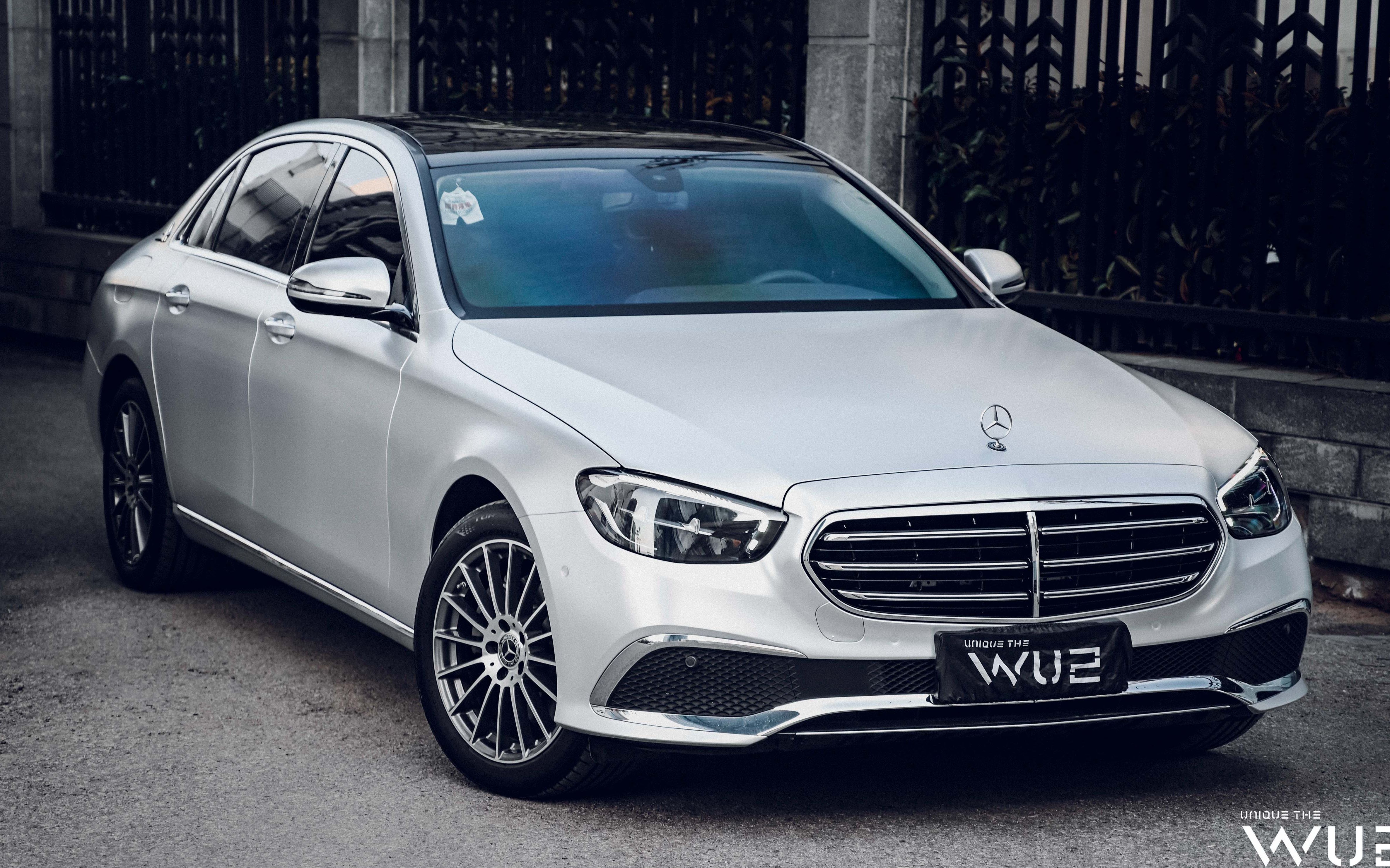 苏州无二汽车贴膜丨奔驰e改色电光银