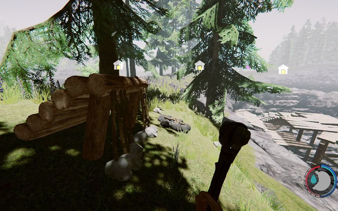 the forest 天坑桥梁工程大成功