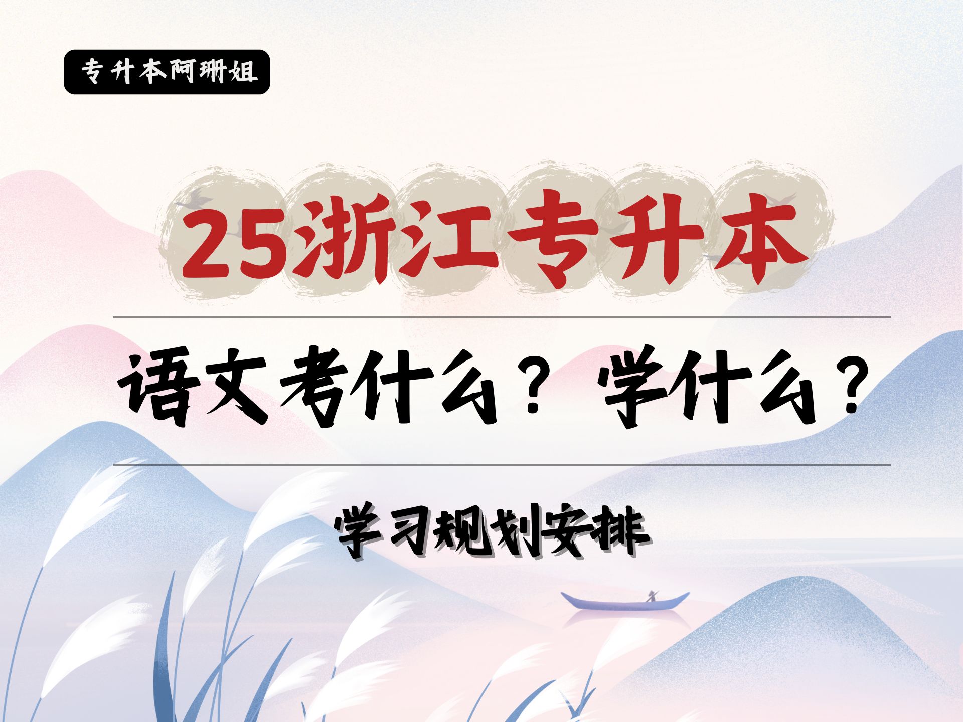 2025浙江省专升本语文(学习规划/备考安排)哔哩哔哩bilibili