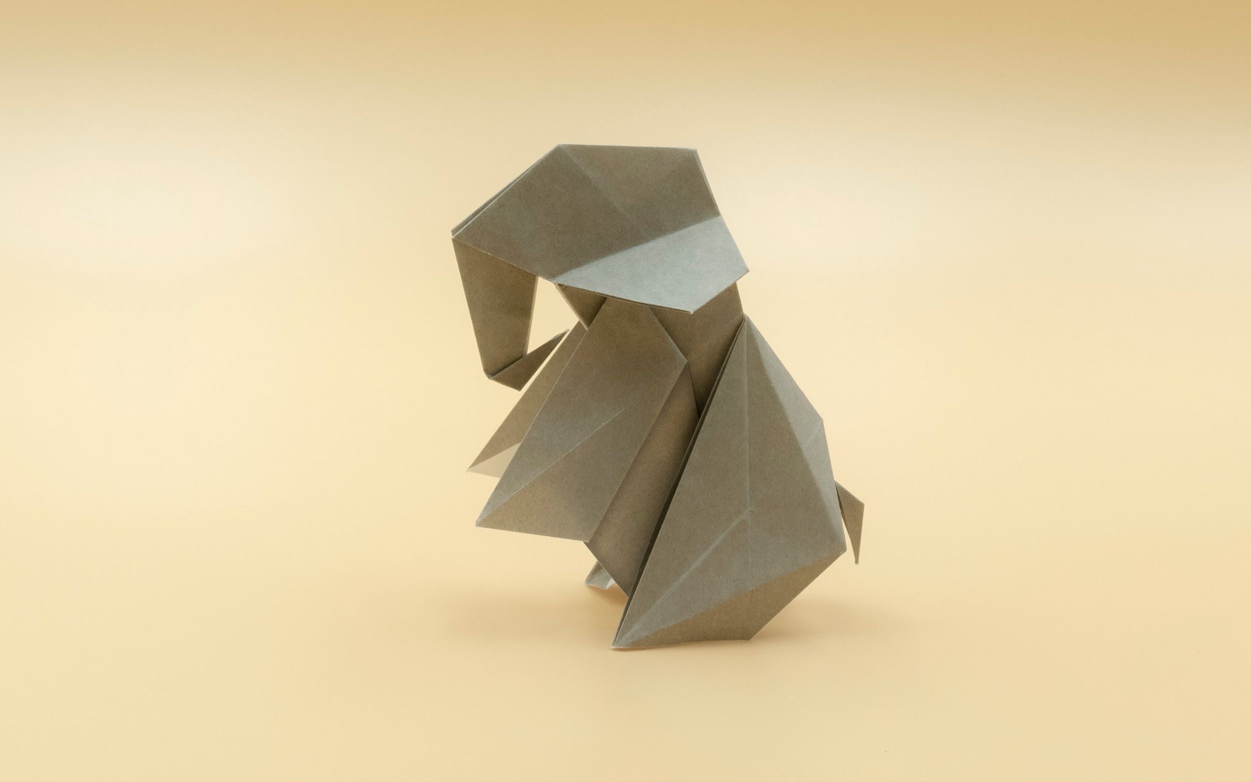 折纸教程象群还在游山玩水而我回来更新折大象啦