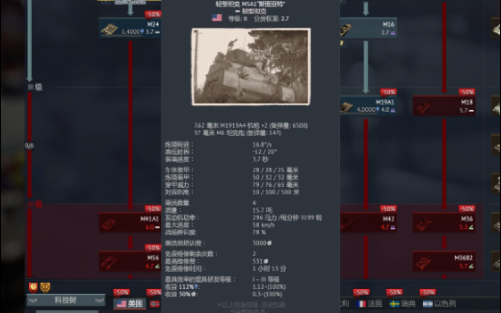 【战争雷霆】击杀合集NO.44:轻型坦克M5A1 斯图亚特