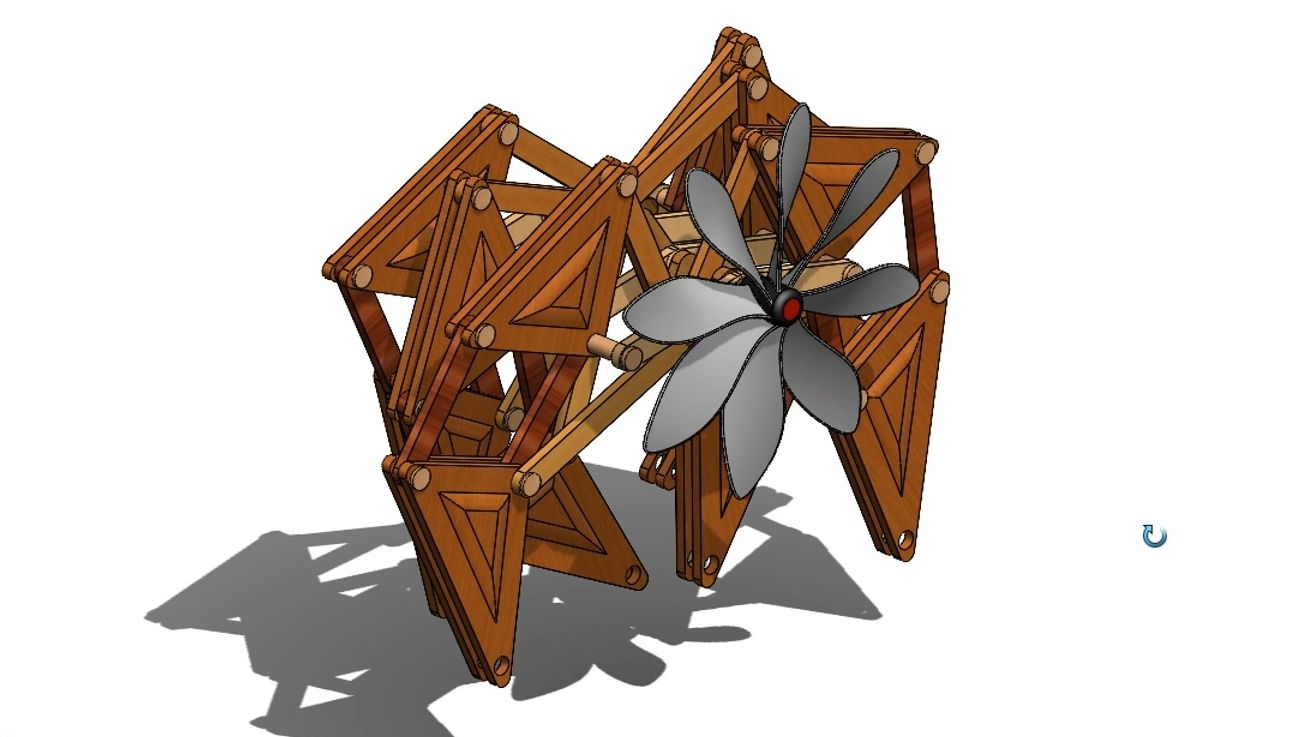 theo jansen的strandbest风力仿生兽机构3d图纸