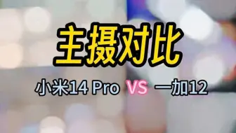 小米14Pro Vs 一加12主摄对比，看起来一下一加 12的对比度会更高一点，没有小米14 Pro灰，同样的价格 你会选择哪款呢？