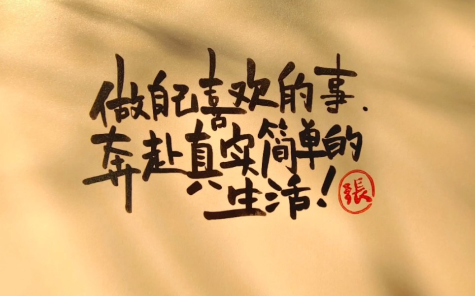 做自己喜欢的事