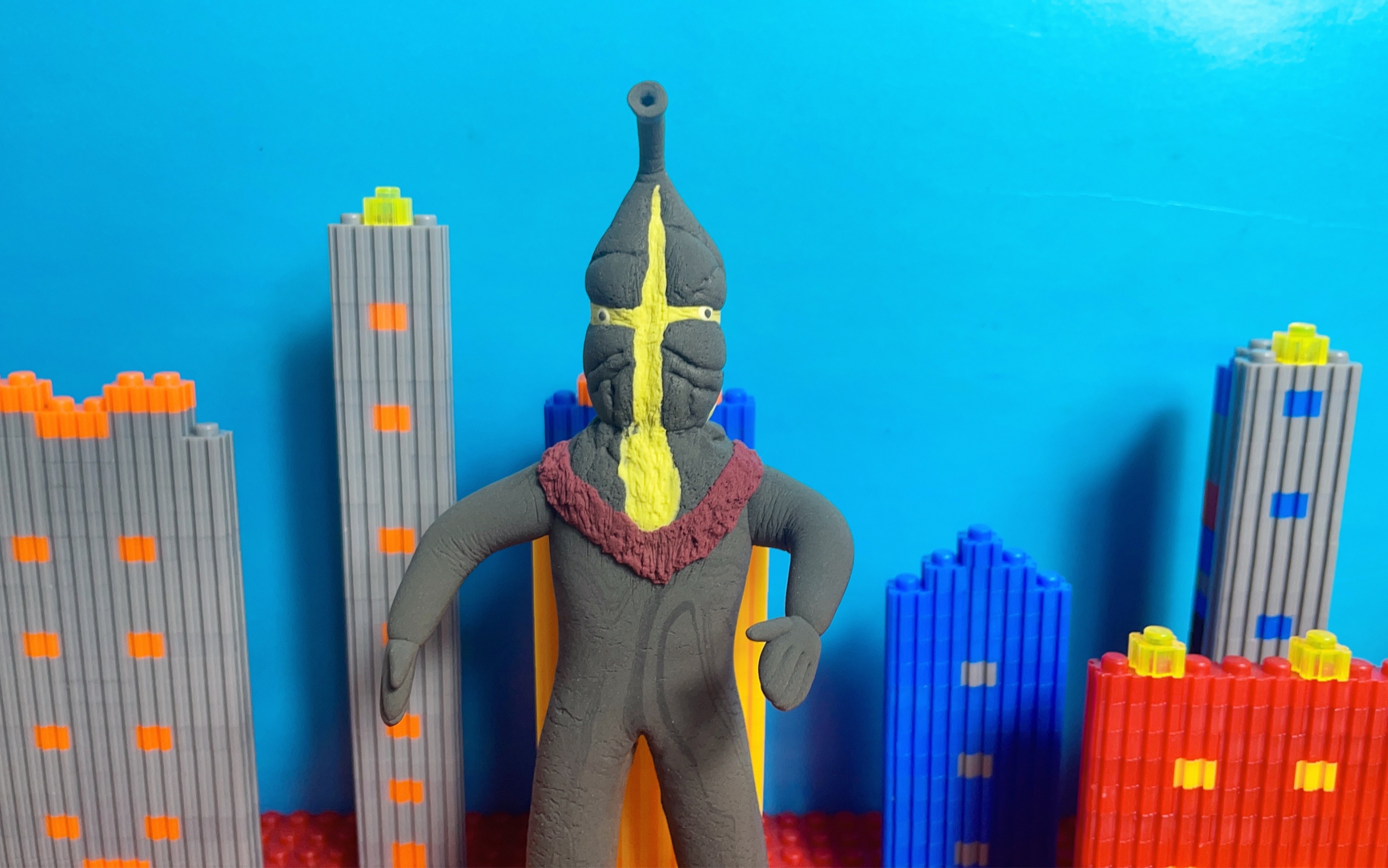 用超轻粘土做奥特曼反派凯姆尔人