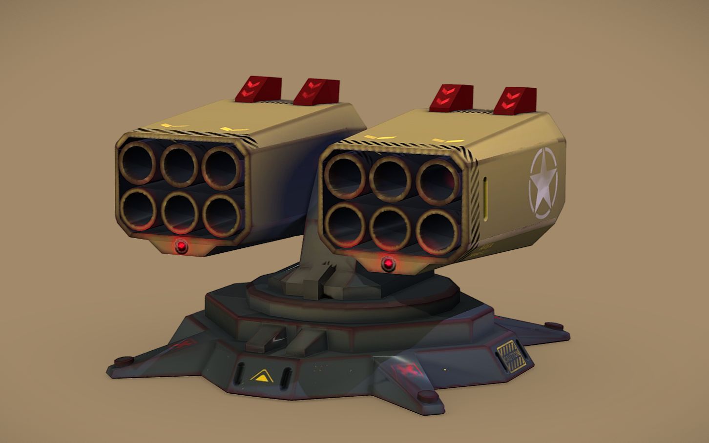 3d建模武器制作小炮台.超详细教学!