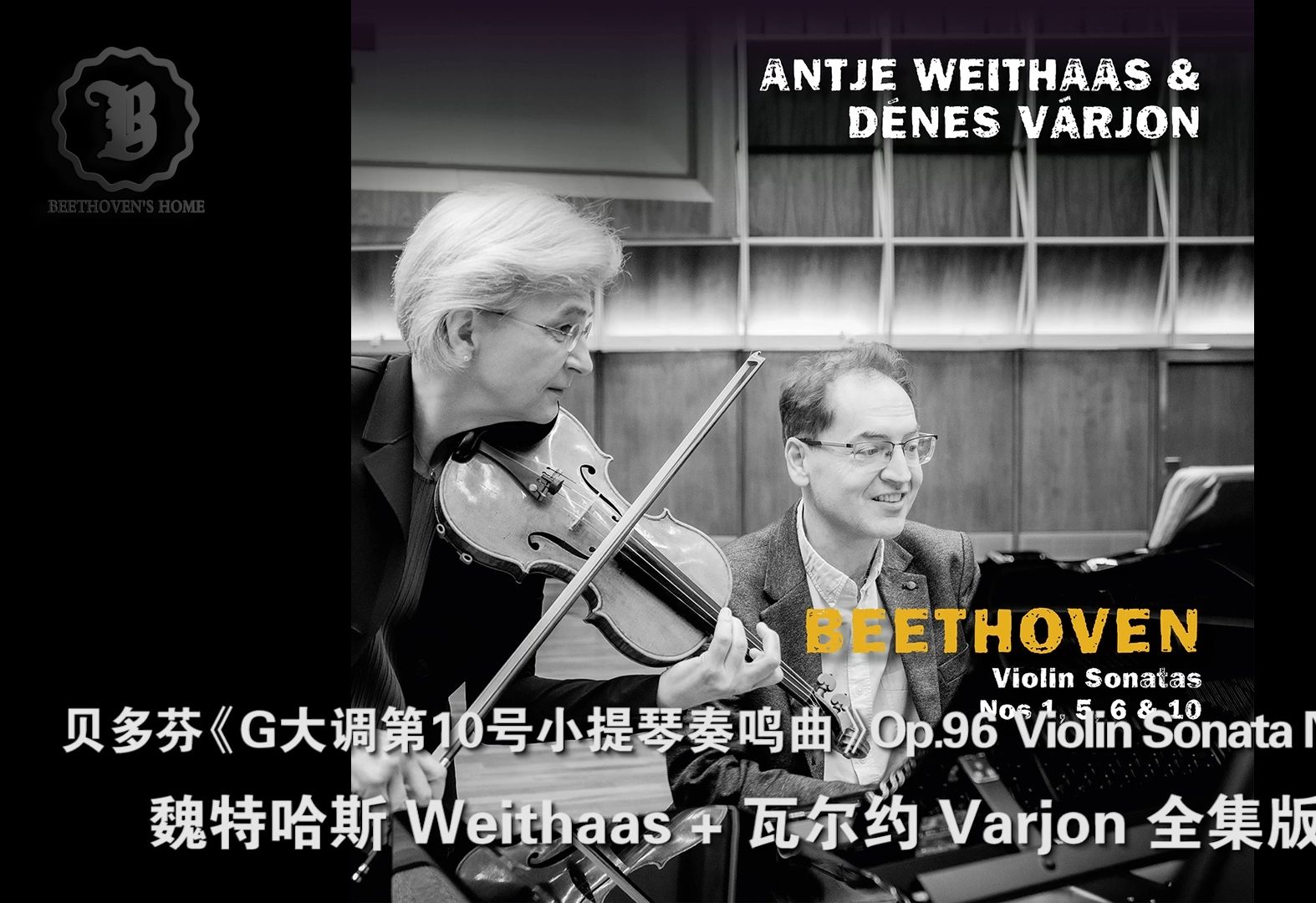 96《g大调第10号小提琴奏鸣曲》魏特哈斯 瓦尔约 全集版 beethoven