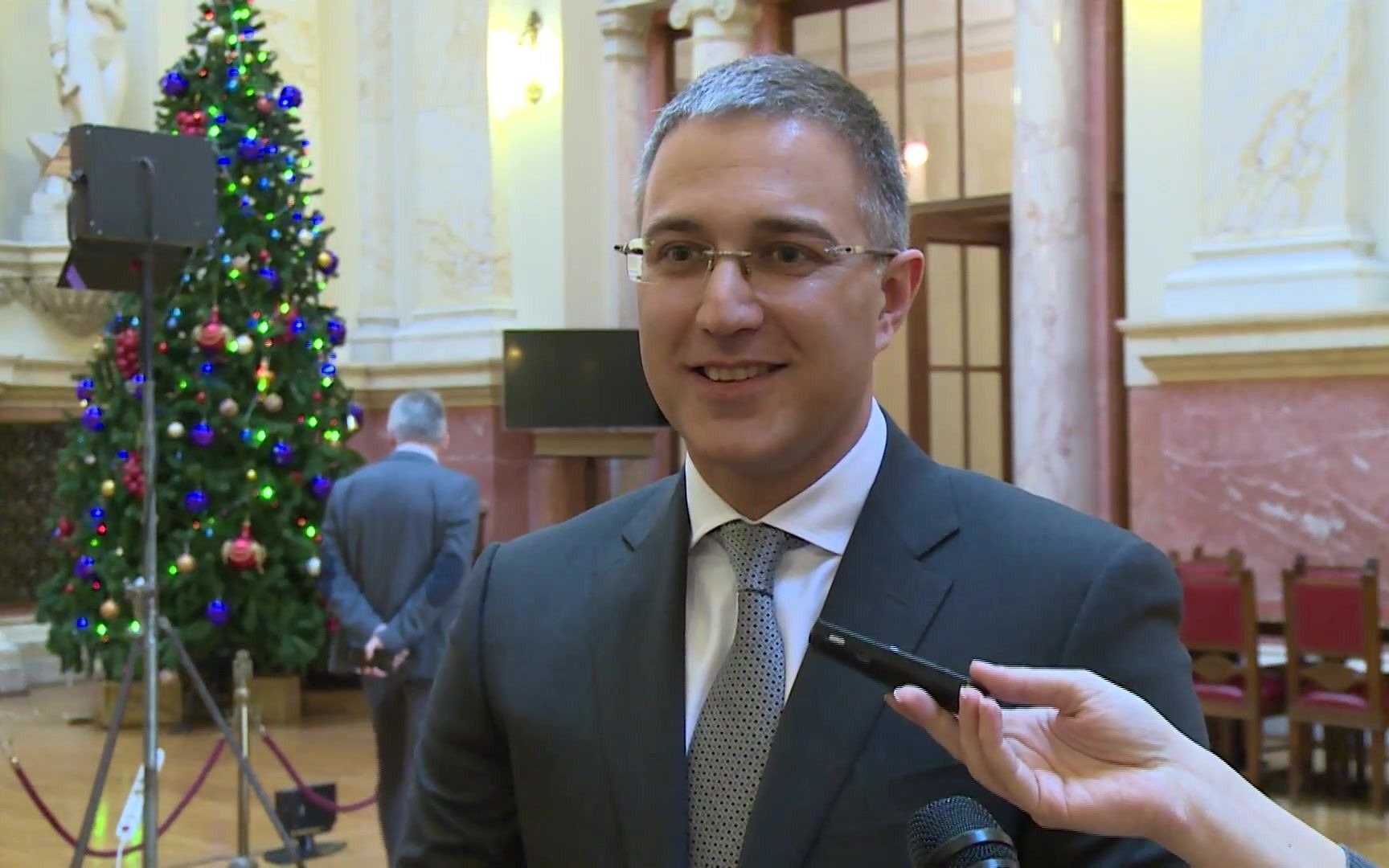 【花絮】塞尔维亚内务部长斯特凡诺维奇笑说n1是cia电视台(2017年12月