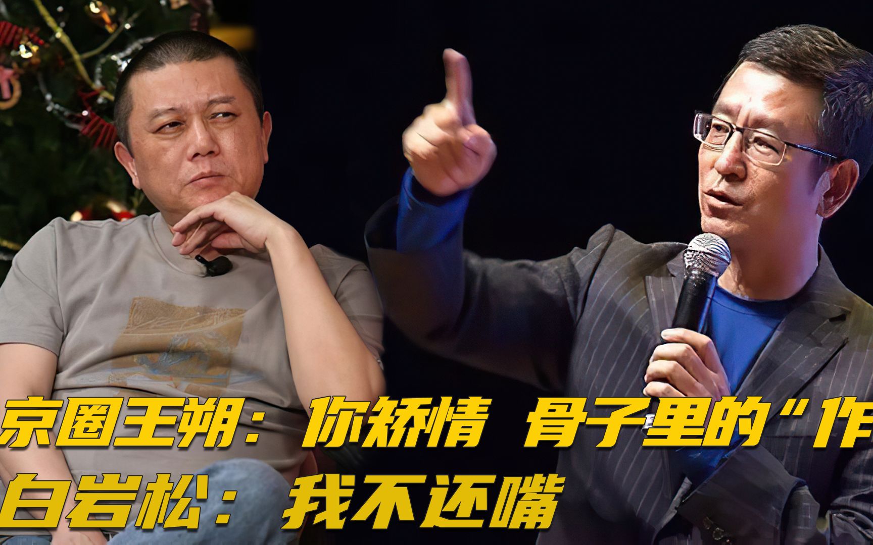 20年前被怼不还嘴,为民请命的白岩松,王朔为何直言骨子里的作