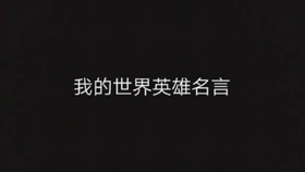 Mc的七句名言 哔哩哔哩 つロ干杯 Bilibili