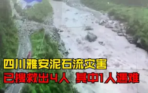 Download Video: 四川雅安泥石流灾害已搜救出4人，其中1人已无生命体征