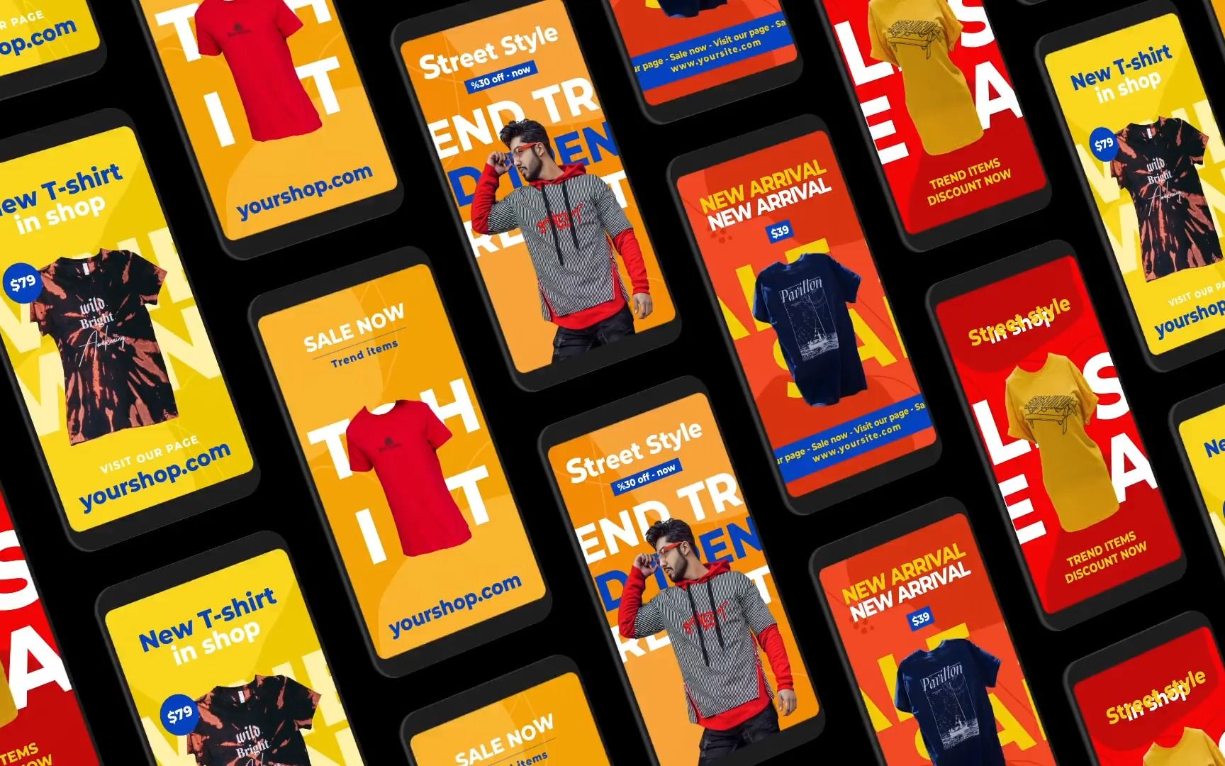 ae模板|竖屏潮流品牌展品产品服饰宣传动画开场