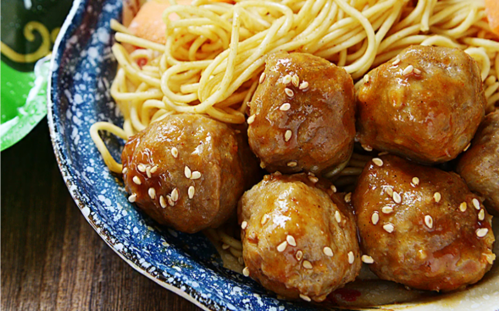 懒人必备,沙茶酱牛丸拌面