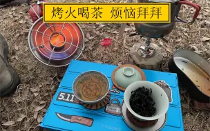 Download Video: 户外单人功夫茶 盖碗泡茶 寒风中在帐篷里烤火喝茶也是不错的体验