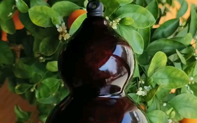 非物质文化遗产大漆工艺 #传统手艺 私人订制款,金虫纹漆器酒葫芦