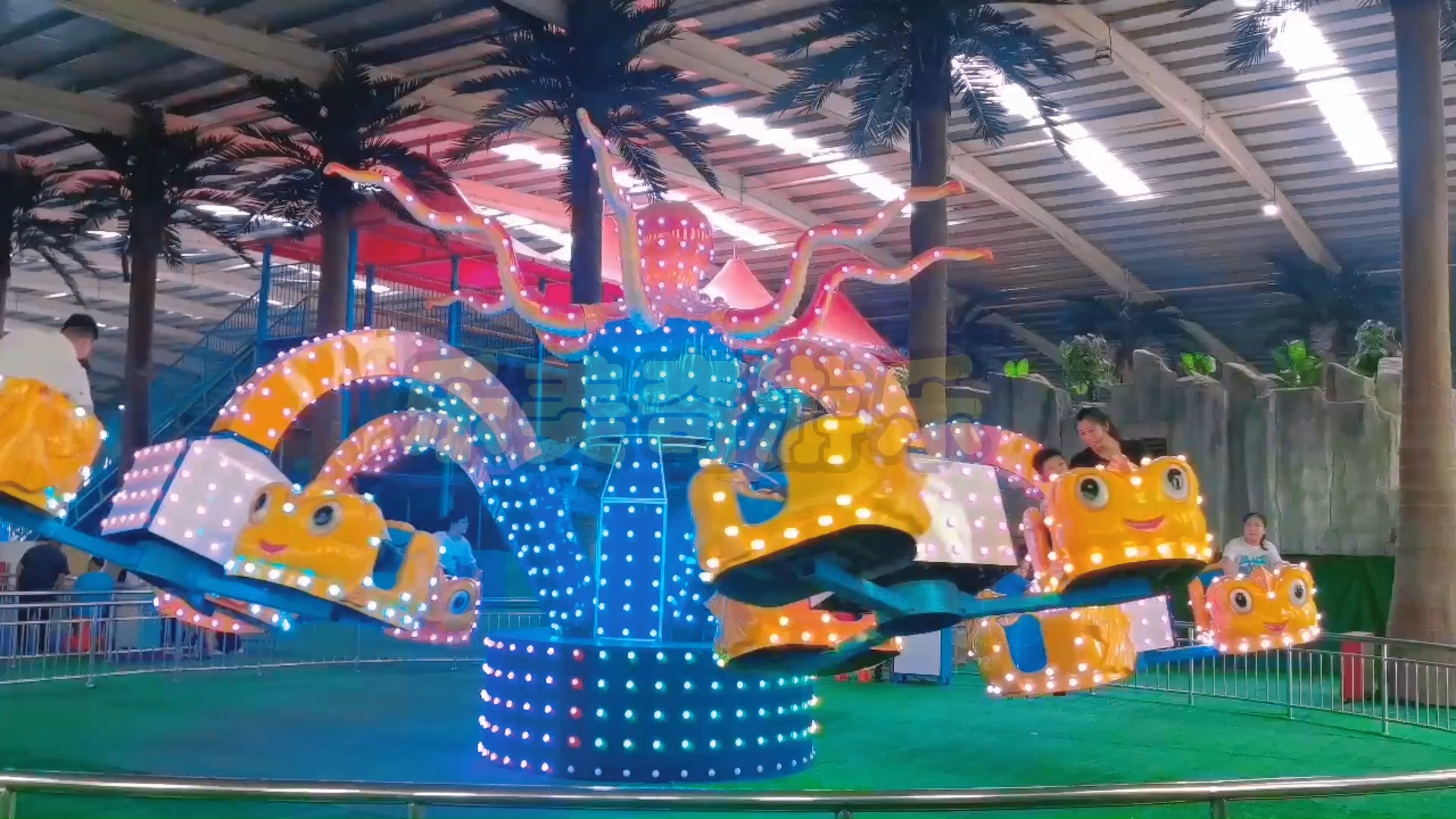 河南旋转大章鱼游乐设备生产厂家 公园户外儿童娱乐项目