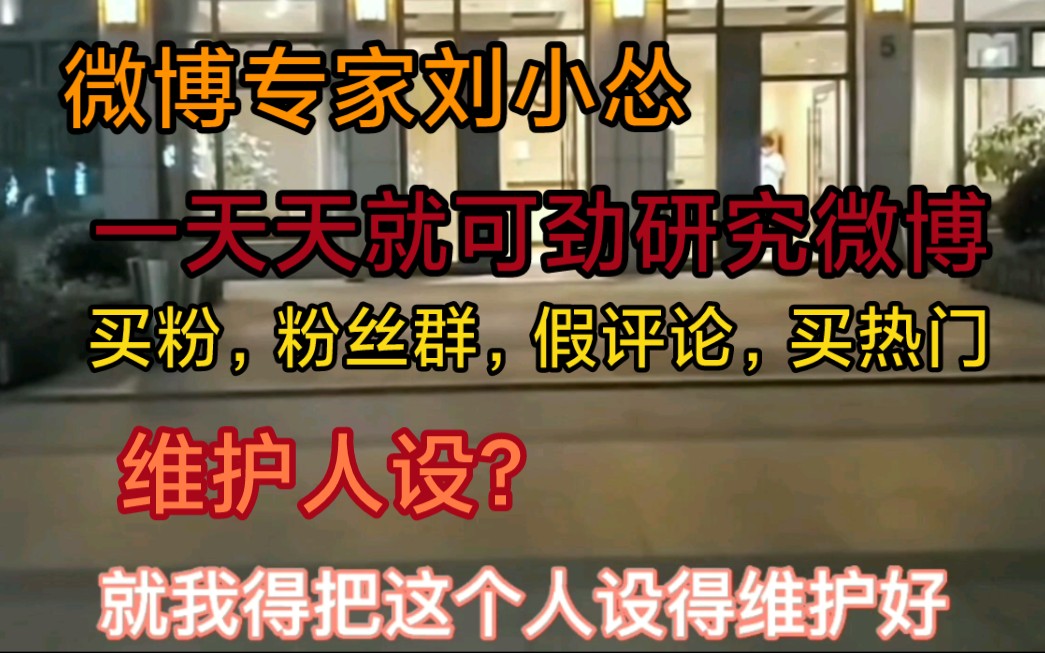 [刘小怂]微博专家刘小怂,一天天可劲研究微博,维持高冷形象,私信不能回哔哩哔哩bilibili