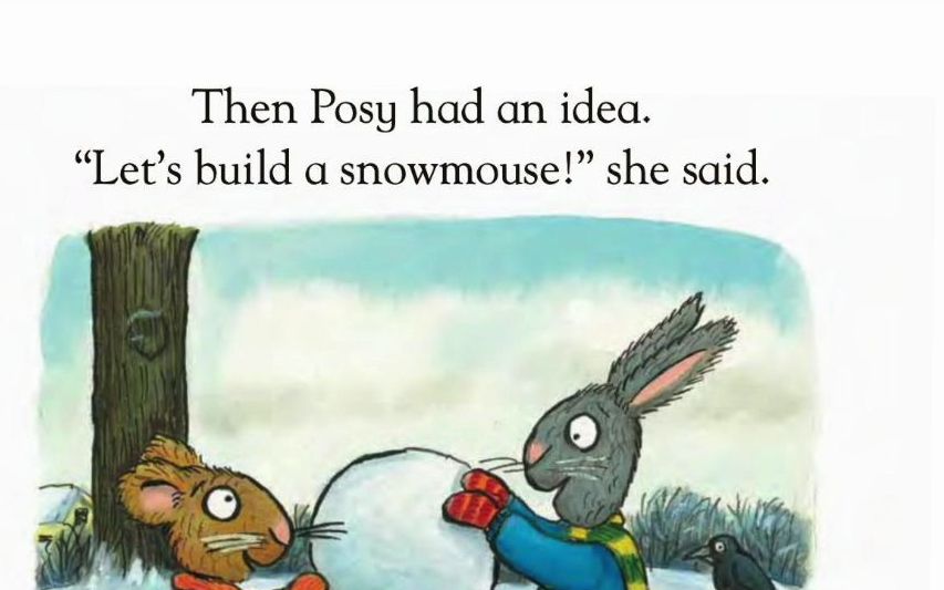 [图]英语启蒙绘本《Pip and Posy》-5.The snowy day