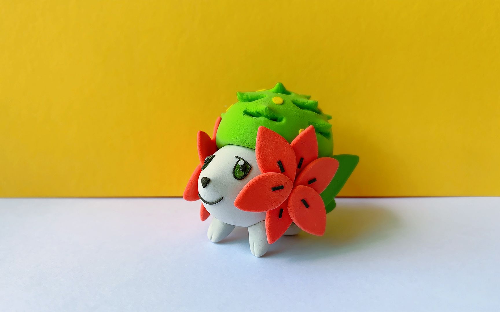 超轻粘土制作的精灵宝可梦谢米有几分像?