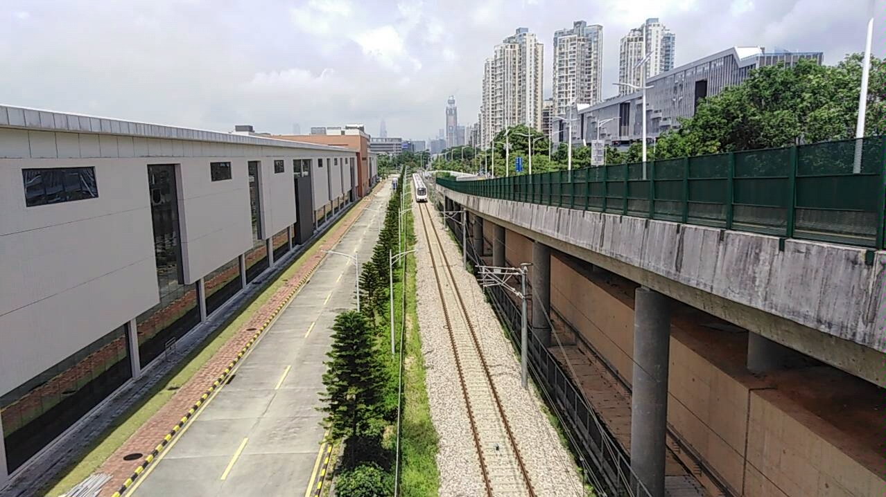 深圳地铁九号线在侨城东车辆段试车_哔哩哔哩_bilibili