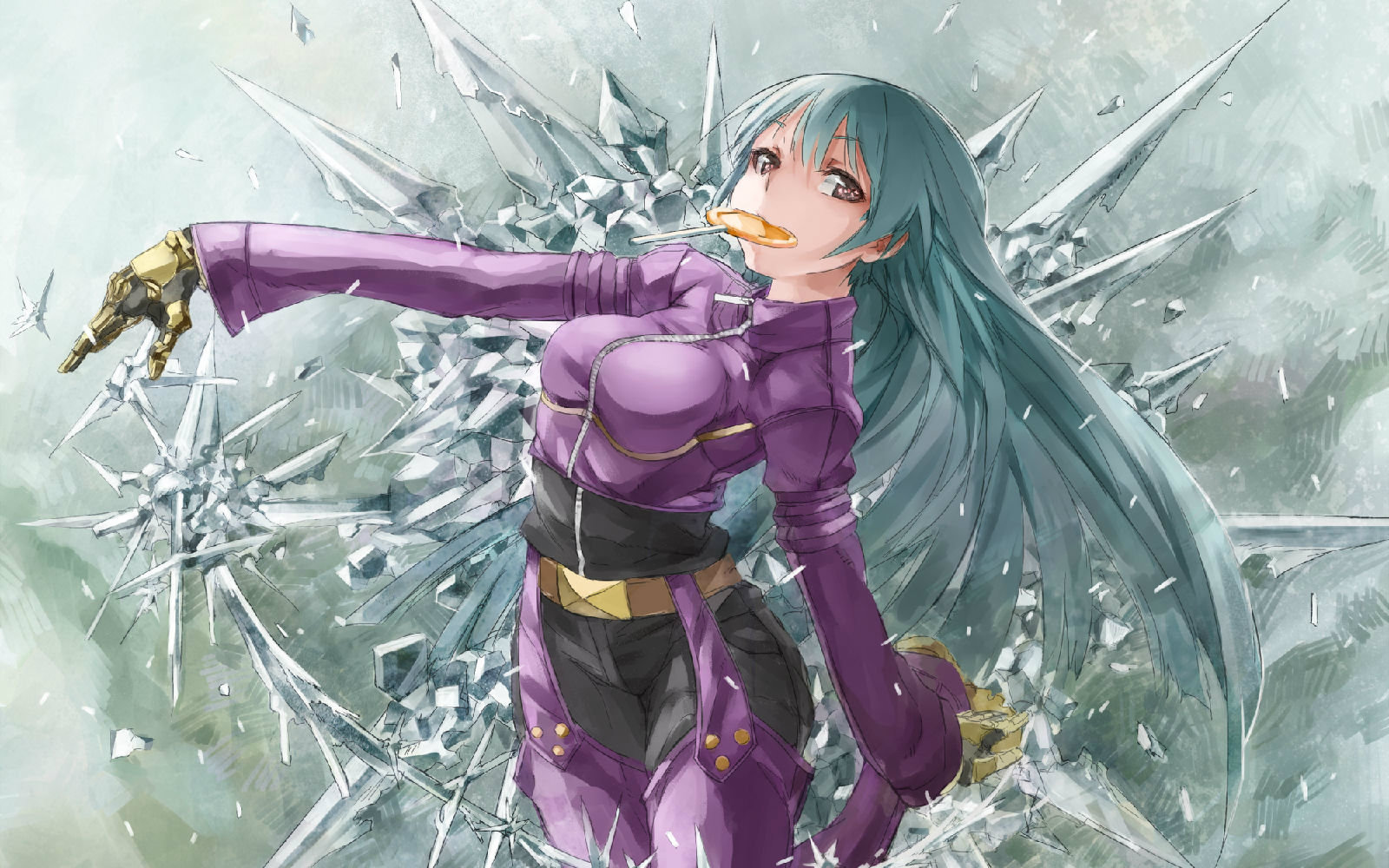 300英雄蓝发的少女古娜