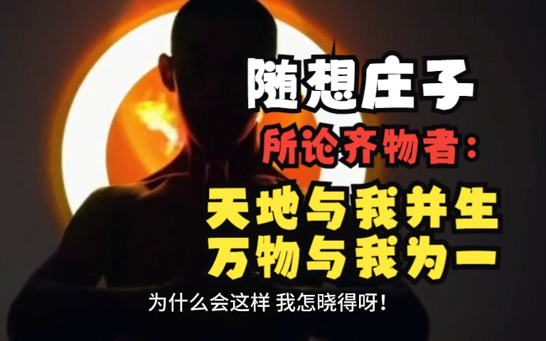 随想齐物论 是非长短 人心惟危孰是孰非 孰长孰短?道心惟微 一视是非 齐观长短 顺道为妙哔哩哔哩bilibili