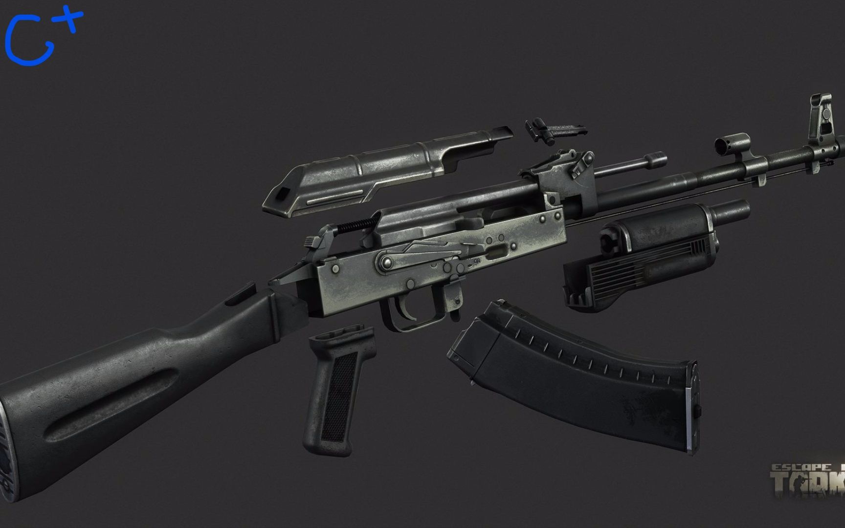 逃离塔科夫c 主流实战ak74n改装